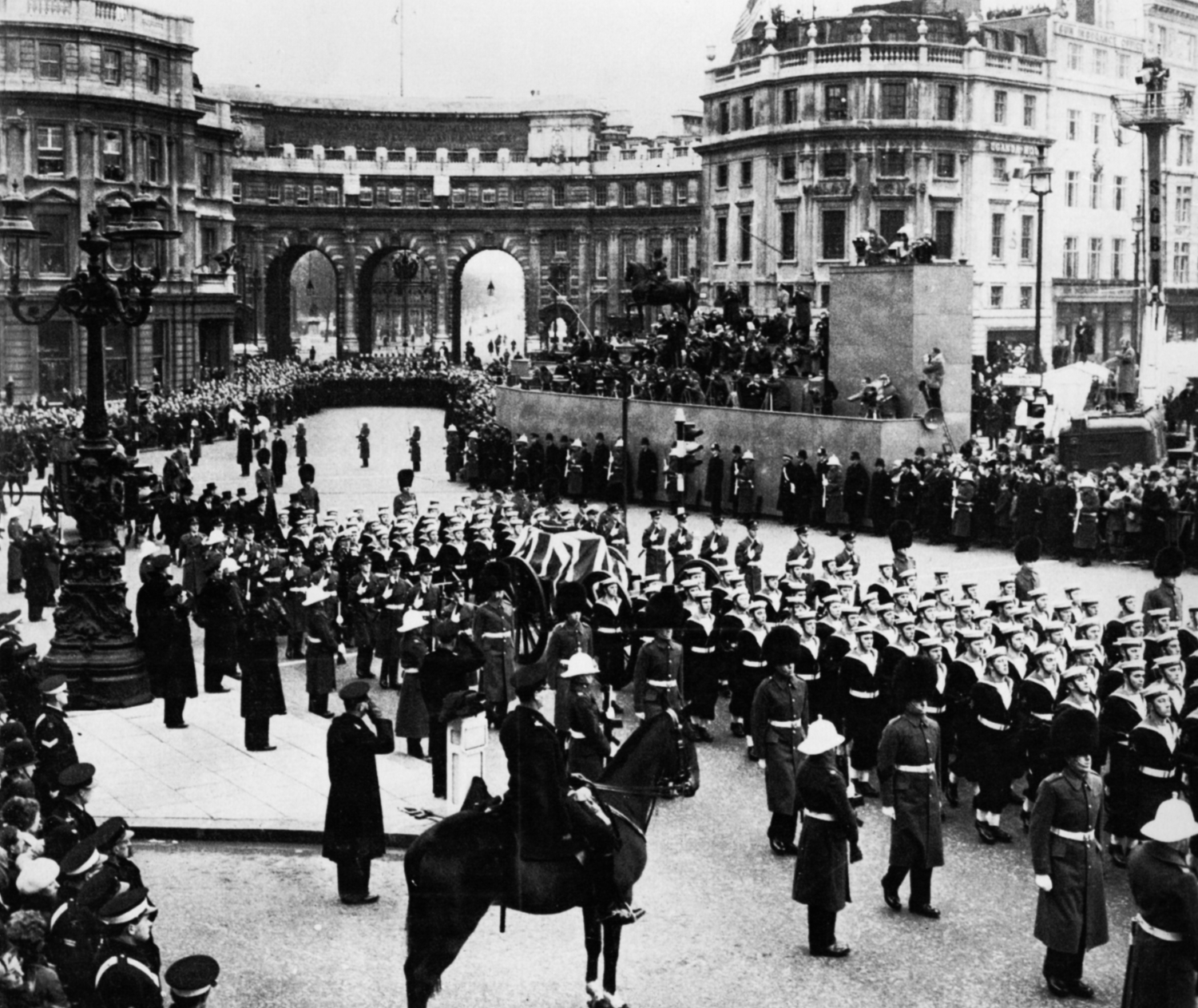 The procession at Admiralty Arch